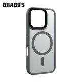 BRABUS Anti-Shock MagSafe-Compatible Soft Edges Frosted Matte Fall Silicone Case for iPhone 16 Pro · 3