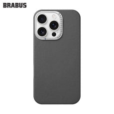 BRABUS iPhone 16 Pro Hidden MagSafe-Compatible Velvet-Lined Deri Görünümlü Kamera Kısmı Rhinestone Silicone Pearl Case · 1