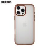 BRABUS iPhone 16 Pro Slim Slim Frosted Kenarları Colored Matte Soft Cube Silicone Case · 1