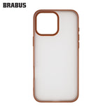 BRABUS iPhone 16 Pro Slim Slim Frosted Kenarları Colored Matte Soft Cube Silicone Case · 2
