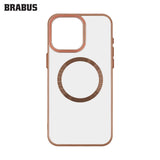BRABUS iPhone 16 Pro MagSafe Metal Stand Colored Lazer Clear Lens Koruyuculu Slim Wing Silicone Case · 3