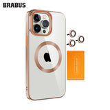 BRABUS iPhone 16 Pro MagSafe Metal Stand Colored Lazer Clear Lens Koruyuculu Slim Wing Silicone Case · 1