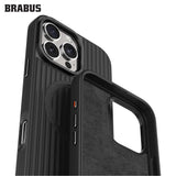 BRABUS iPhone 16 Pro MagSafe-Compatible Ribbedlı Arka Matte Yüzey Velvet-Lined Soft Rio Silicone Case · 3