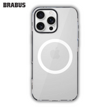 BRABUS iPhone 16 Pro Max Çift Parça Kilitleme Mekanizmalı Kenarları Colored Metal Arkası Clear Silicone Tyga Case · 1