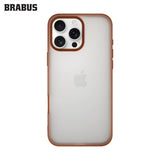 BRABUS iPhone 16 Pro Max Slim Slim Frosted Kenarları Colored Matte Soft Cube Silicone Case · 1