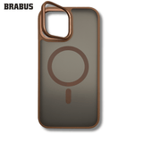 BRABUS iPhone 16 Pro Max MagSafe Kamera Stand Frosted Kenarları Colored Soft Venice Silicone Case · 1