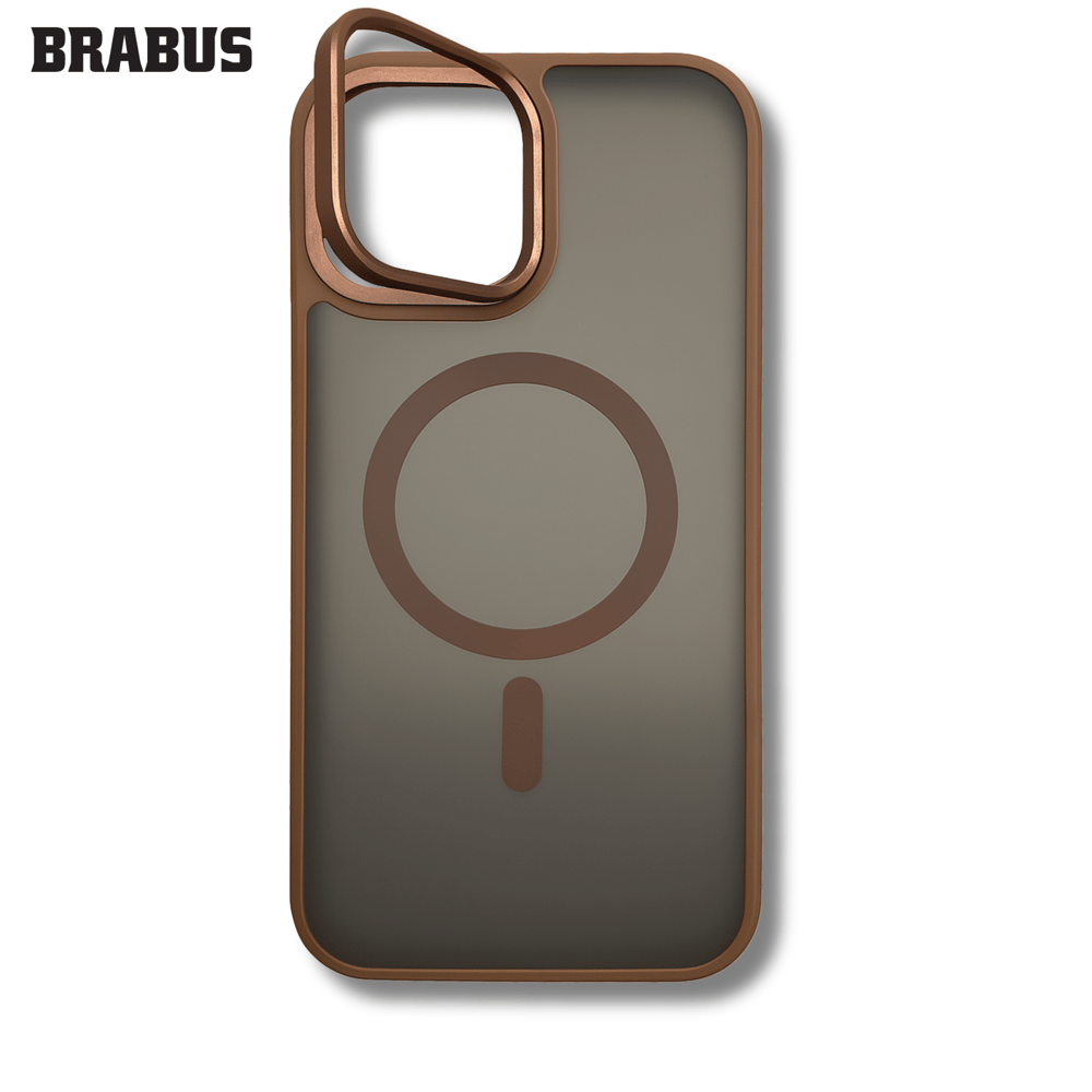 BRABUS iPhone 16 Pro Max MagSafe Kamera Stand Frosted Kenarları Colored Soft Venice Silicone Case · 1