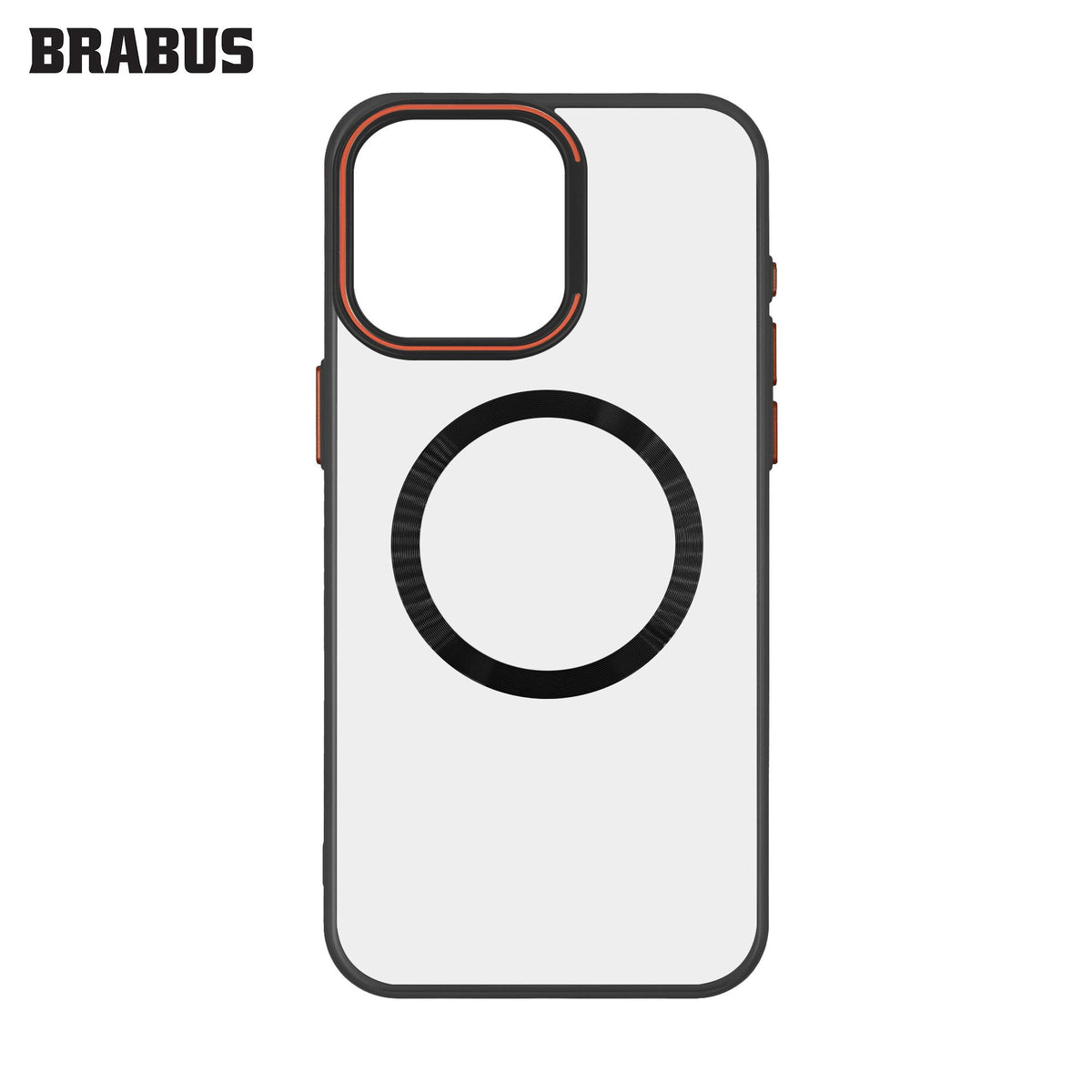 BRABUS iPhone 16 Pro Max MagSafe Metal Stand Colored Lazer Clear Lens Koruyuculu Slim Wing Silicone Case · 4
