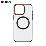 BRABUS iPhone 16 Pro Max MagSafe Metal Stand Colored Lazer Clear Lens Koruyuculu Slim Wing Silicone Case · 4