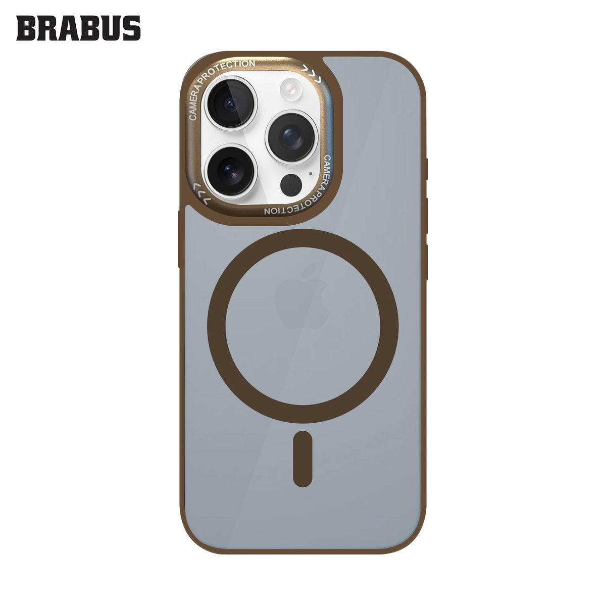 BRABUS iPhone 16 Pro Max MagSafe-Compatible Arkası Clear Kenarları Colored Soft Porto Silicone Case · 1