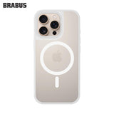 BRABUS iPhone 16 Pro Max MagSafe-Compatible ip Takma Aparatlı Frosted Colored Matte Add Silicone Case · 1