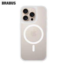 BRABUS iPhone 16 Pro Max MagSafe-Compatible ip Takma Aparatlı Frosted Colored Matte Add Silicone Case · 1