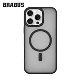 BRABUS iPhone 16 Pro Max MagSafe-Compatible Frosted Soft Edges Matte York Silicone Case · 2