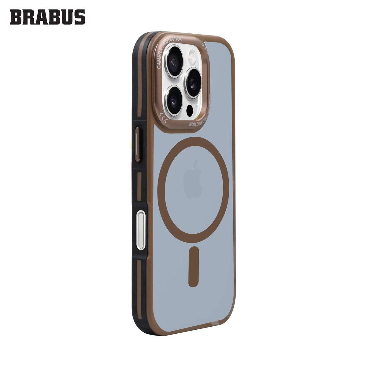 BRABUS iPhone 16 Pro Max MagSafe-Compatible Arkası Clear Kenarları Colored Soft Porto Silicone Case · 3