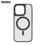 BRABUS iPhone 16 Pro Max MagSafe-Compatible ip Takma Aparatlı Frosted Colored Matte Add Silicone Case · 3