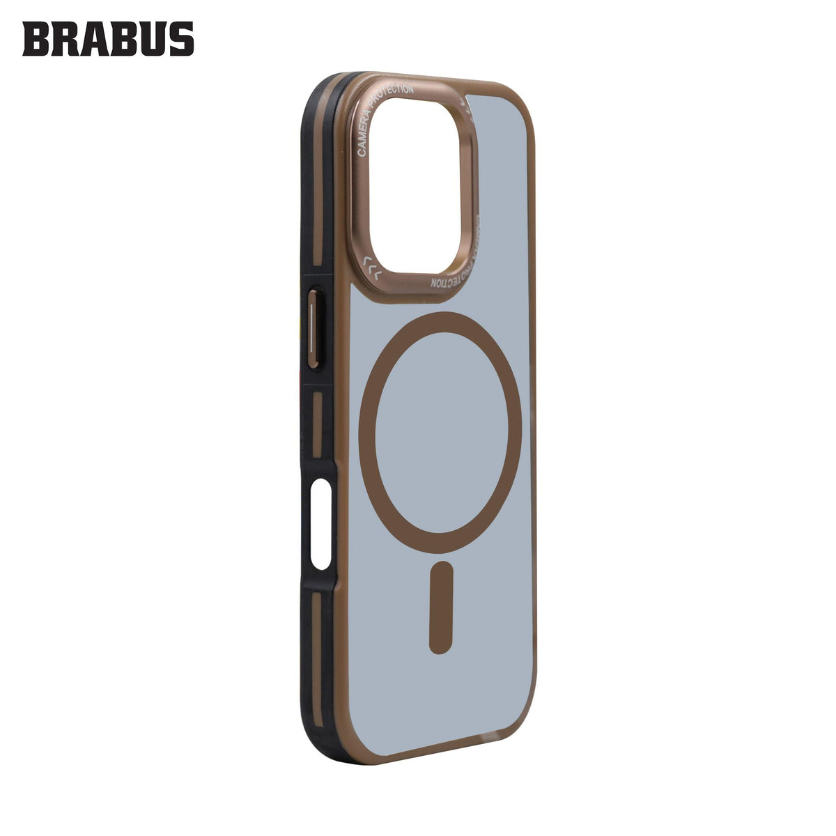 BRABUS iPhone 16 Pro Max MagSafe-Compatible Arkası Clear Kenarları Colored Soft Porto Silicone Case · 4