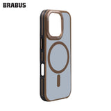 BRABUS iPhone 16 Pro Max MagSafe-Compatible Arkası Clear Kenarları Colored Soft Porto Silicone Case · 4