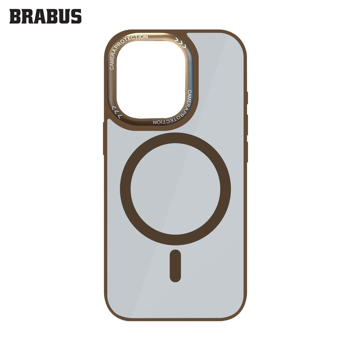 BRABUS iPhone 16 Pro Max MagSafe-Compatible Arkası Clear Kenarları Colored Soft Porto Silicone Case · 2