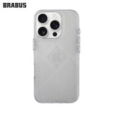 BRABUS iPhone 16 Pro Saydam Colored Kaymaz Ribbedlı Dış Yüzey Slim Slim Clear Hard-Shell Art Silicone Case · 1