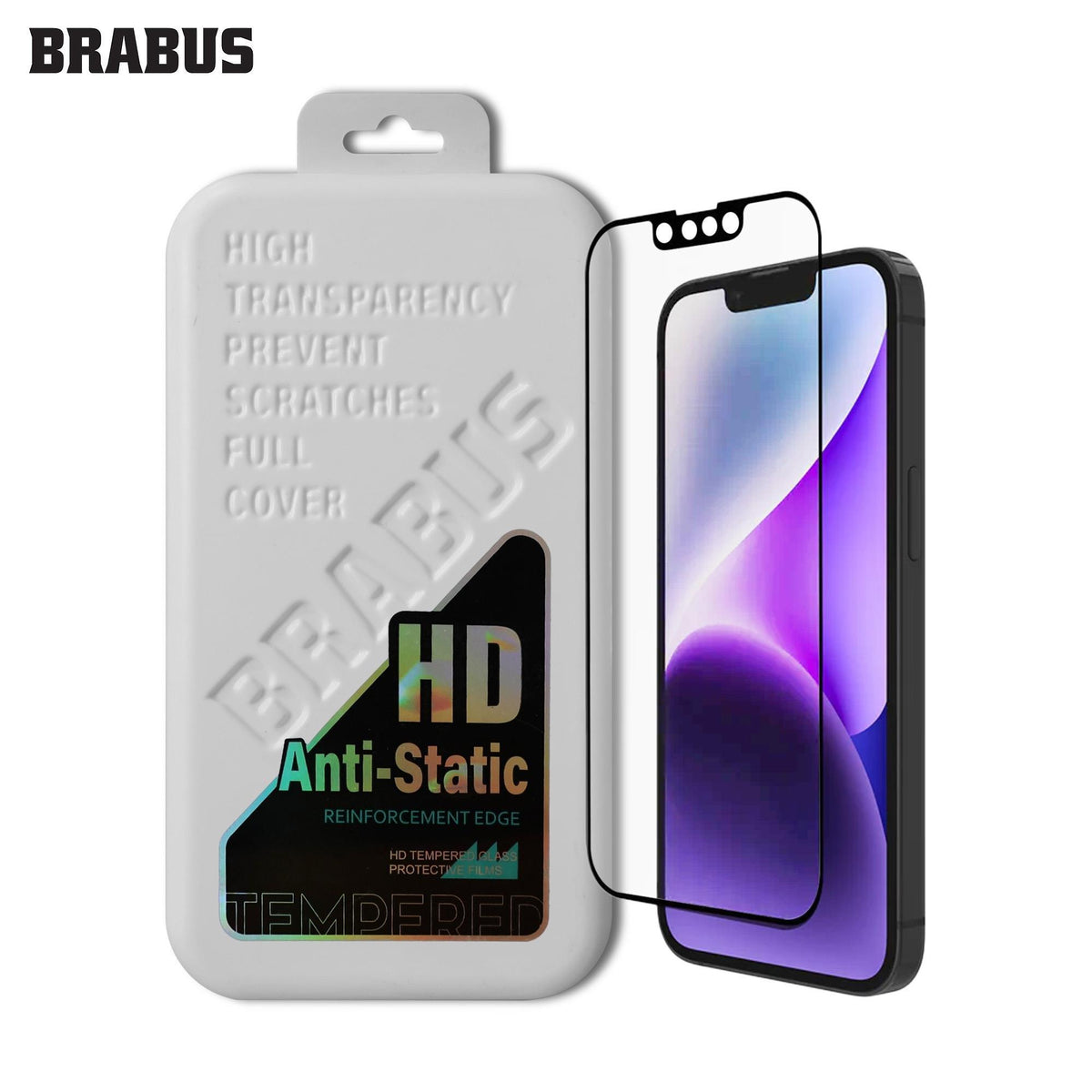 BRABUS HD Anti Static Film Full-Coverage Tempered Glass Screen Protector for iPhone 17 Air · 1
