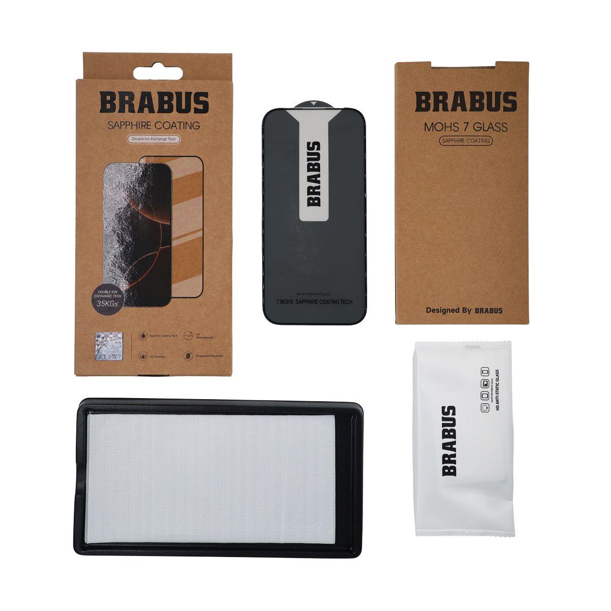 BRABUS 7 mOhs Wear and Scratch-Resistant Sapphire Glass Screen Protector for iPhone 18 Pro Max / iPhone 17 Pro Max / iPhone 16 Pro Max · 3