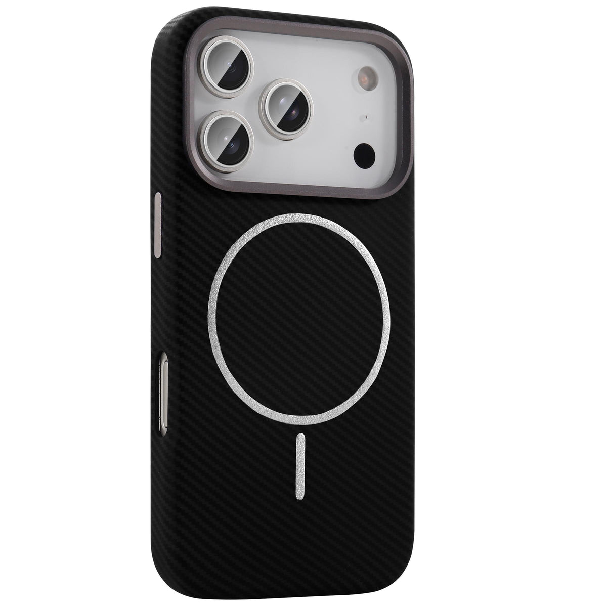 BRABUS Carbon Fiber Print Covering MagSafe-Compatible Patch Case for iPhone 17 Pro Max · 2