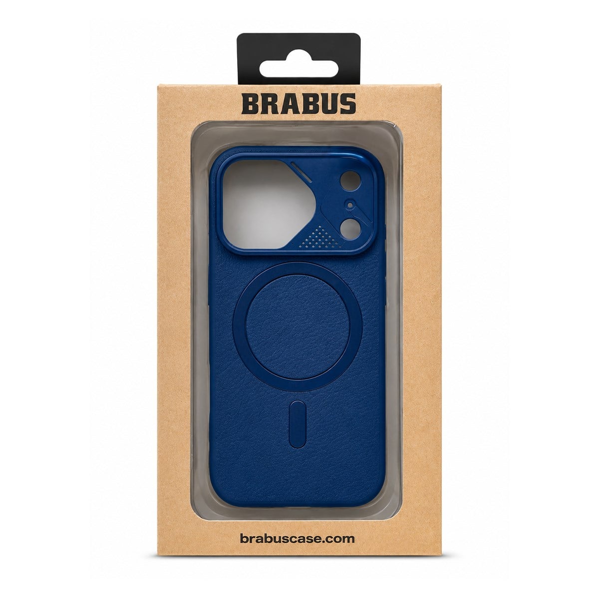 BRABUS MagSafe-Compatible Velvet-Lined Kaplamalı Deri Nut Phone Case for iPhone 17 Pro Max · 2