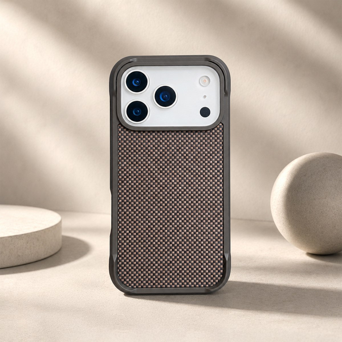 BRABUS MagSafe-Compatible Orijinal Fiber-Covered Fiber Phone Case for iPhone 17 Pro Max · 5