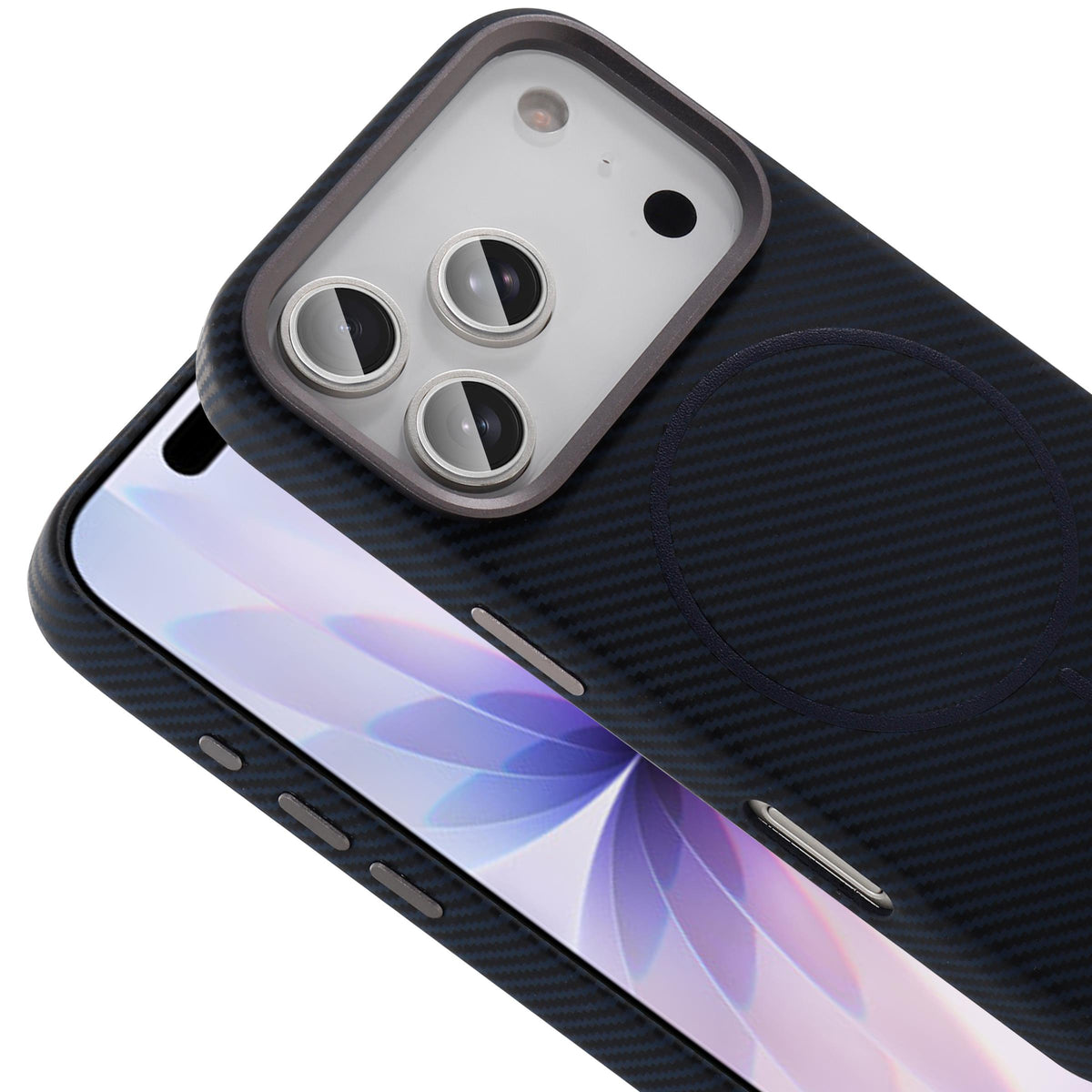 BRABUS Carbon Fiber Print Covering MagSafe-Compatible Patch Case for iPhone 17 Pro · 3