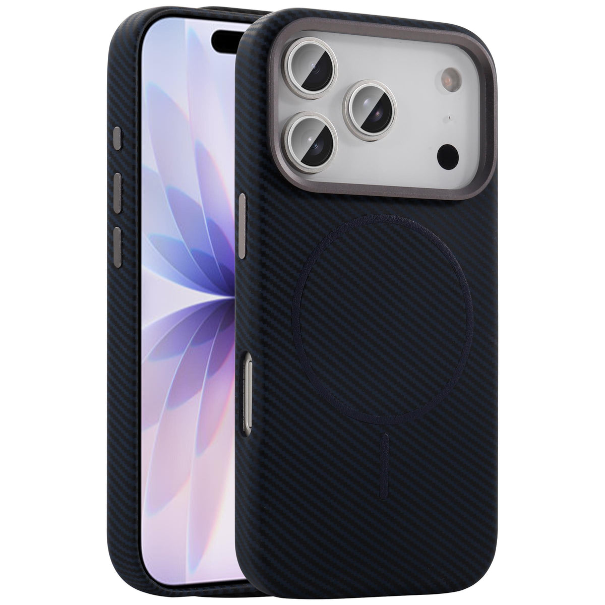 BRABUS Carbon Fiber Print Covering MagSafe-Compatible Patch Case for iPhone 17 Pro · 2