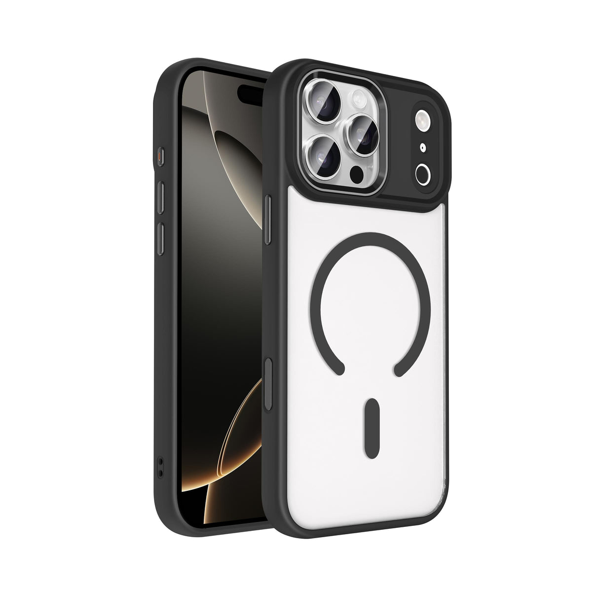 BRABUS MagSafe-Compatible Plastic Edges Kraf Silicone Case for iPhone 17 Pro · 2