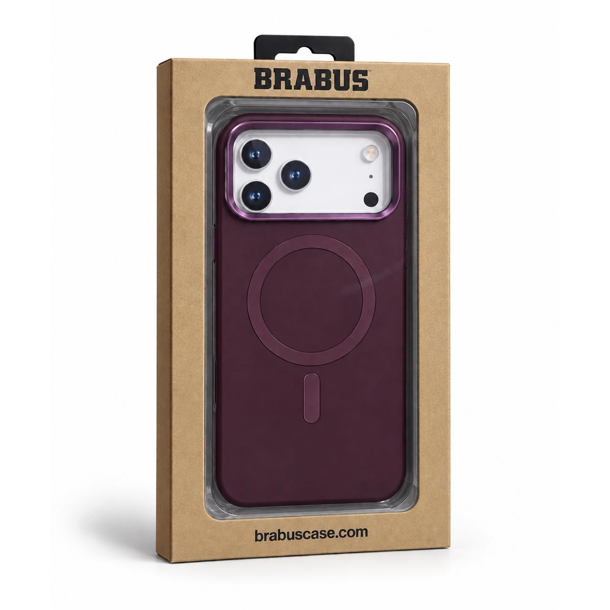 BRABUS MagSafe-Compatible Vegan Leather Nar Phone Case for iPhone 18 Pro · 3