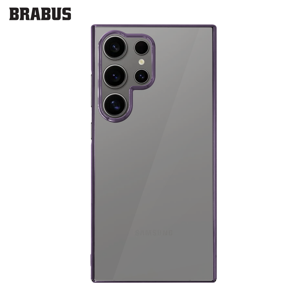 BRABUS S23 Ultra Kenarları Colored Camera-Lens Protection Slim Slim Clear Hard-Shell Drum Silicone Case · 2
