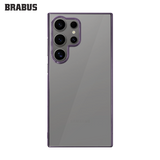 BRABUS S23 Ultra Kenarları Colored Camera-Lens Protection Slim Slim Clear Hard-Shell Drum Silicone Case · 2