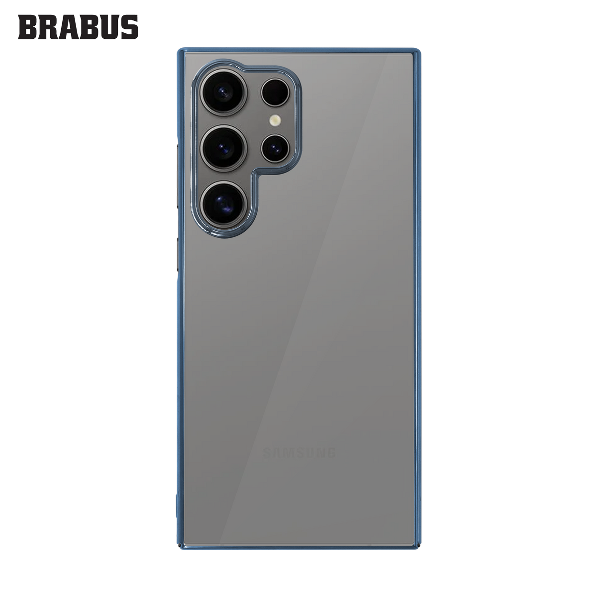 BRABUS S24 Ultra Kenarları Colored Camera-Lens Protection Slim Slim Clear Hard-Shell Drum Silicone Case · 2