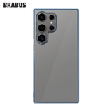 BRABUS S24 Ultra Kenarları Colored Camera-Lens Protection Slim Slim Clear Hard-Shell Drum Silicone Case · 2