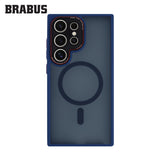 BRABUS Samsung S23 Ultra Anti-Shock MagSafe-Compatible Camera-Lens Protection Frosted Soft Edges Sonic Silicone Case · 2