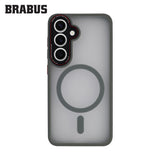 BRABUS Samsung S24 Anti-Shock MagSafe-Compatible Camera-Lens Protection Frosted Soft Edges Sonic Silicone Case · 1