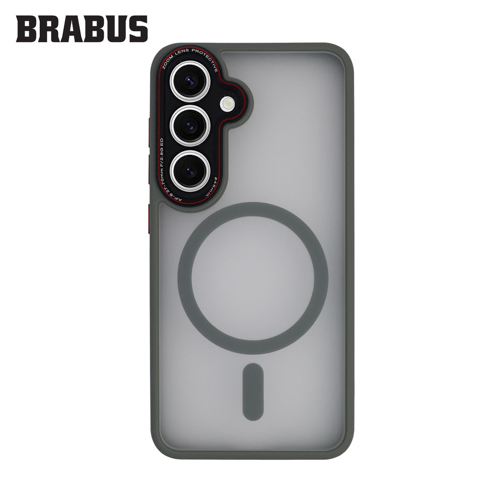 BRABUS Samsung S24 Anti-Shock MagSafe-Compatible Camera-Lens Protection Frosted Soft Edges Sonic Silicone Case · 1