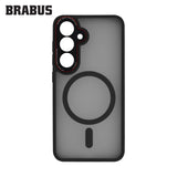 BRABUS Samsung S24 Anti-Shock MagSafe-Compatible Camera-Lens Protection Frosted Soft Edges Sonic Silicone Case · 3