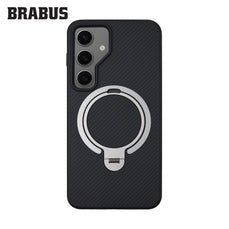 BRABUS Samsung S24 MagSafe-Compatible Carbon Fiber-Covered Metal Stand Anti-Shock Urban Silicone Case · 1