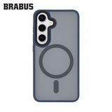 BRABUS Samsung S24 Anti-Shock MagSafe-Compatible Soft Edges Frosted Matte Fall Silicone Case · 1