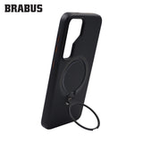 BRABUS Samsung S24 MagSafe-Compatible Carbon Fiber-Covered Metal Stand Anti-Shock Urban Silicone Case · 4