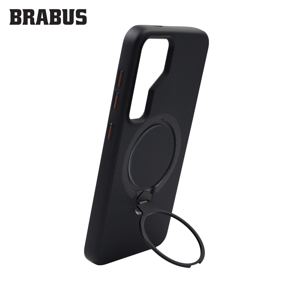 BRABUS Samsung S24 MagSafe-Compatible Carbon Fiber-Covered Metal Stand Anti-Shock Urban Silicone Case · 4
