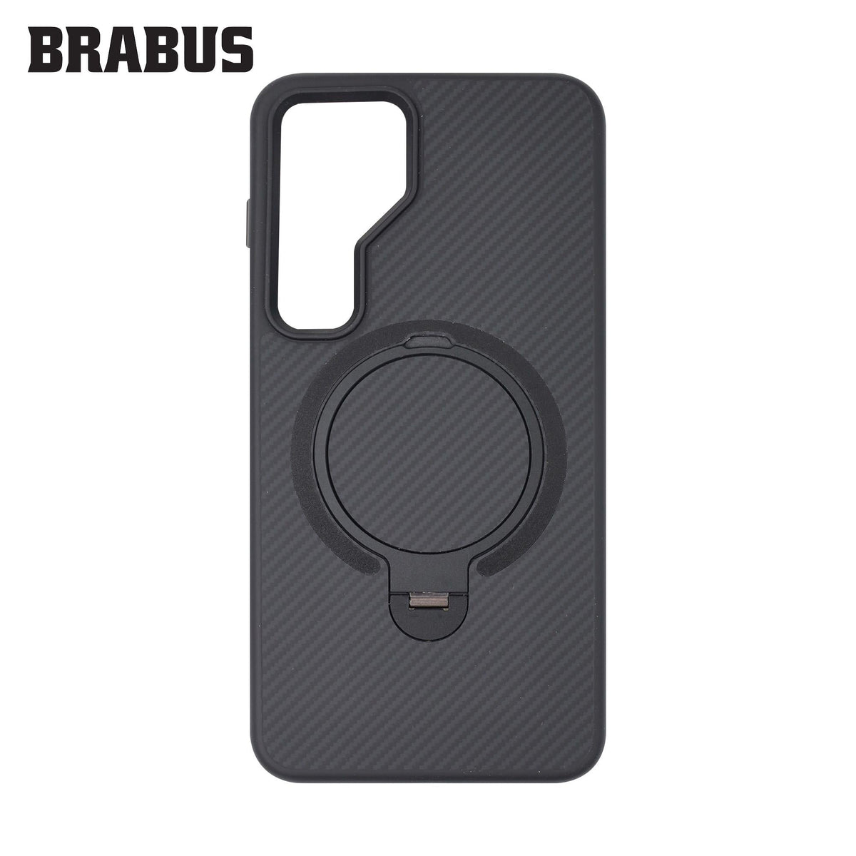 BRABUS Samsung S24 MagSafe-Compatible Carbon Fiber-Covered Metal Stand Anti-Shock Urban Silicone Case · 3