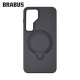 BRABUS Samsung S24 MagSafe-Compatible Carbon Fiber-Covered Metal Stand Anti-Shock Urban Silicone Case · 3