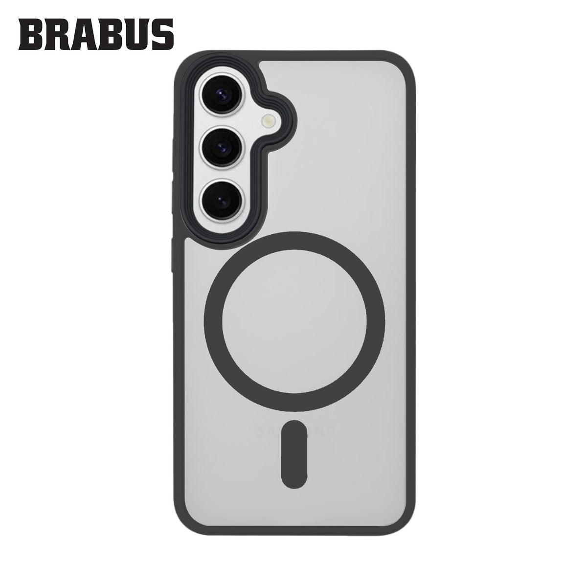 BRABUS Samsung S24 Anti-Shock MagSafe-Compatible Soft Edges Frosted Matte Fall Silicone Case · 2
