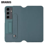 BRABUS Faux Leather Lens Korumalı Stand Kart Bölmeli Flip Kapak Phoenix Case for Samsung Galaxy S24 Plus · 3