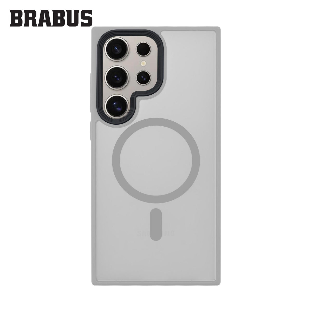 BRABUS Samsung S24 Ultra Anti-Shock MagSafe-Compatible Soft Edges Frosted Matte Fall Silicone Case · 2