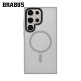 BRABUS Samsung S24 Ultra Anti-Shock MagSafe-Compatible Soft Edges Frosted Matte Fall Silicone Case · 2